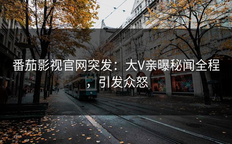 番茄影视官网突发：大V亲曝秘闻全程，引发众怒