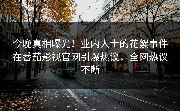 今晚真相曝光！业内人士的花絮事件在番茄影视官网引爆热议，全网热议不断
